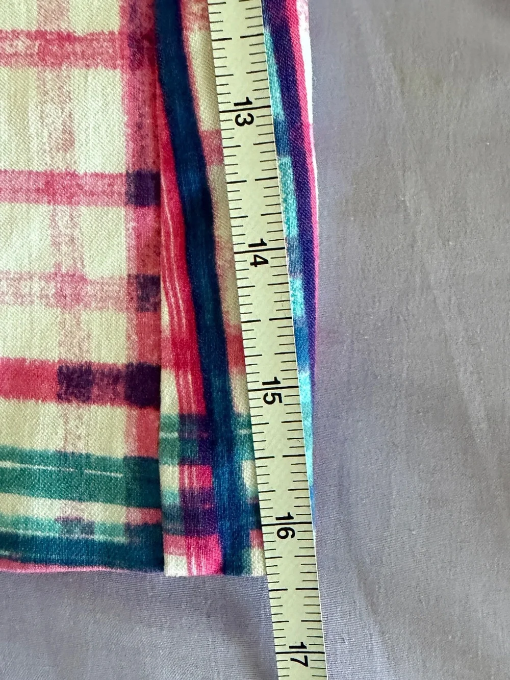 Zac & Rachel Pink Teal Plaid Skort - Picture 2 of 4